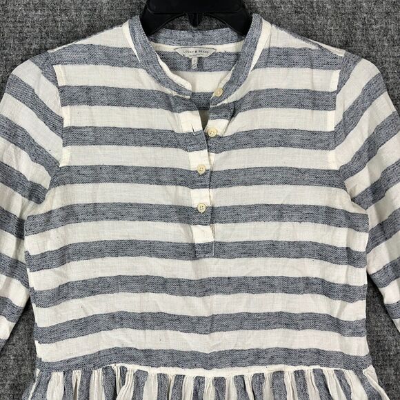 Lucky Brand‎ Shirt Womens Small Striped Buttons Casual Regular Long-Sleeve Top - Picture 3 of 12